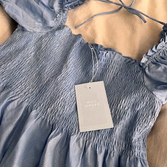 New Hill House The Athena Nap Dress Light Blue Nap Dress size Large - Picture 5 of 6